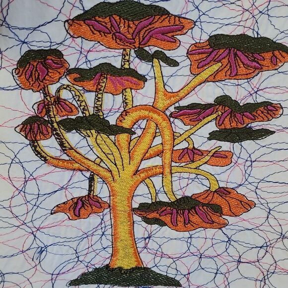 Blouse by TOO TANG, Size medium. Beautiful enbroidery. 3/4 sleeves. Artsy - Picture 6 of 12